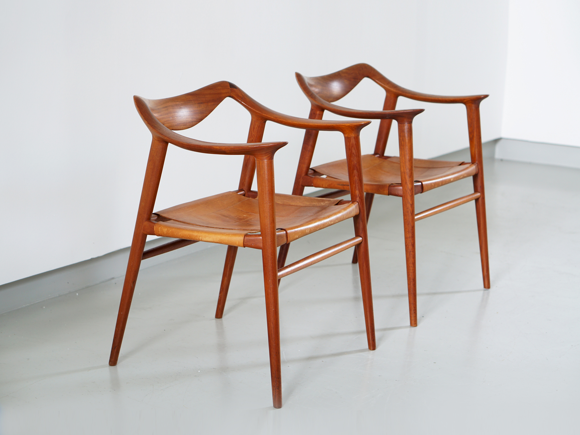 Rastad & Relling a pair of Bambi armchairs for Gustav Bahus, Norway